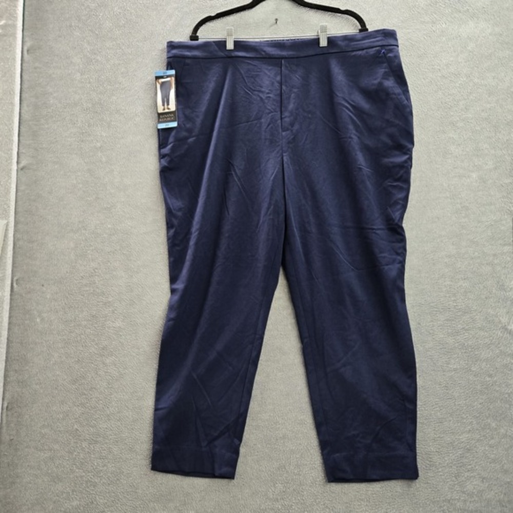 Banana Republic Women Pants 20 Blue Dress Pants 26"‎ Inseam NWT